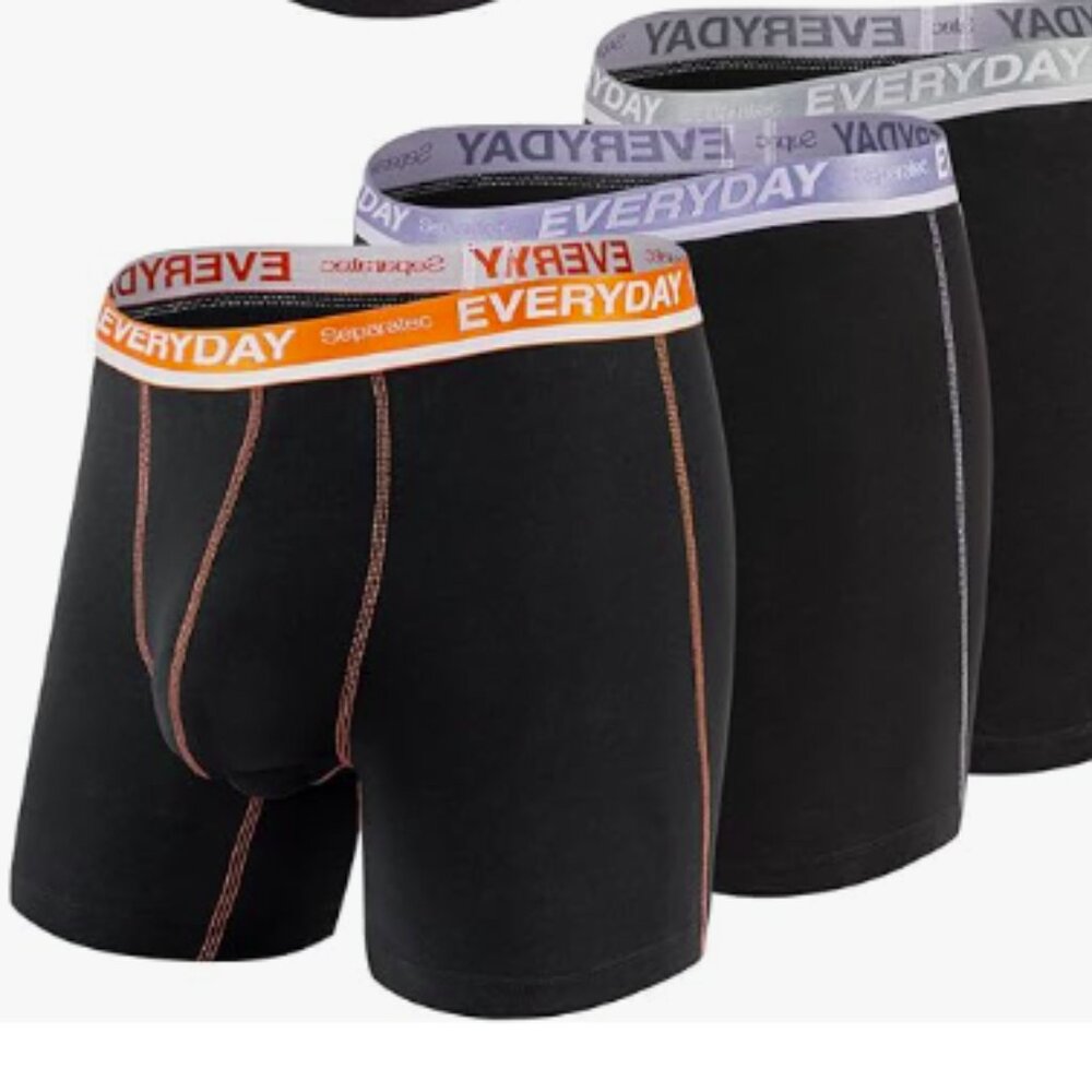 NEW Separatec Mens Bamboo Dual Pouch Ultra Soft Breathable Boxer Briefs Sz XL